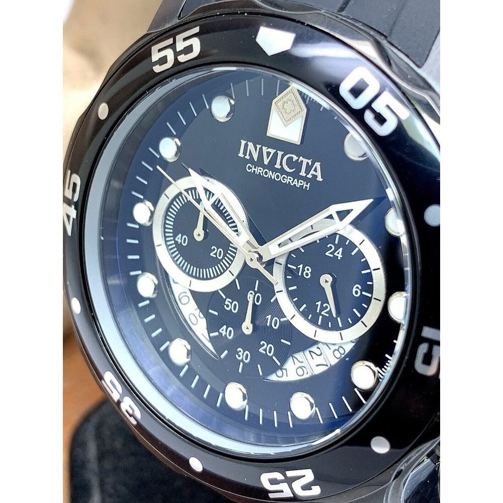 Invicta Men's Watch 6986 Pro Diver Quartz Chronograph Black Dial Rubber Band